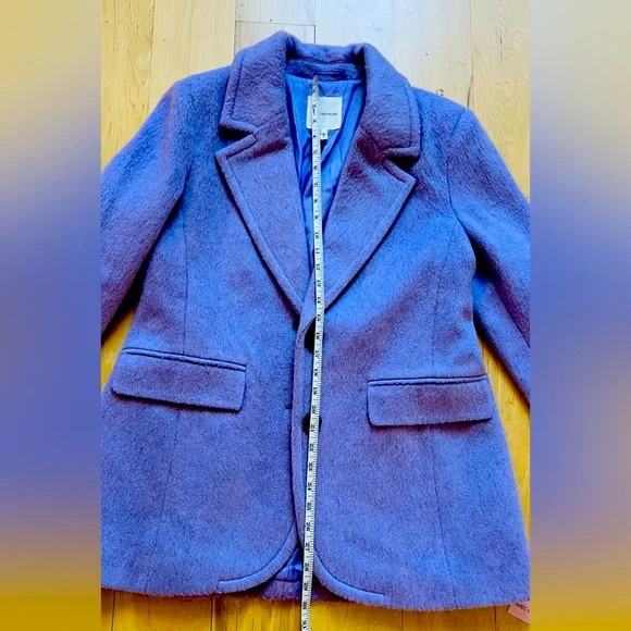 Avec Les Filles Purple Coat  with Black Buttons. NWT - Picture 4 of 5